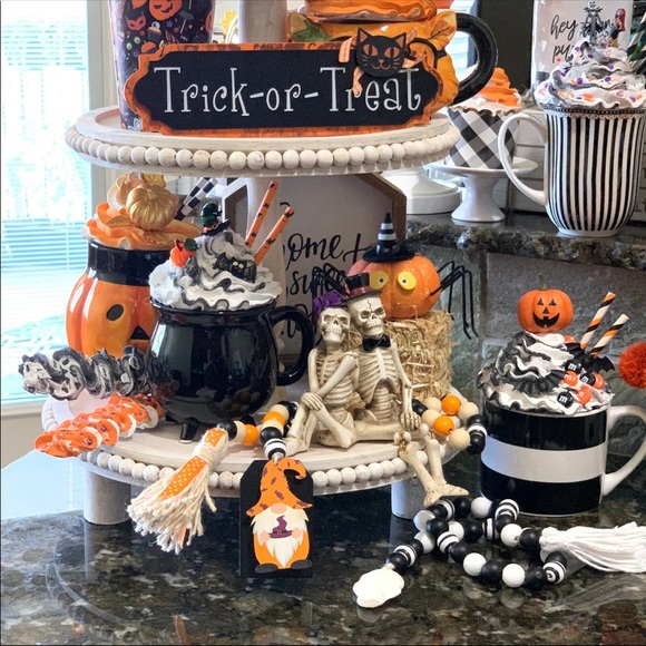 Handmade Mug Topper with Mug.Nightmare before Christmas, Jack Skellington Mug - Picture 4 of 4